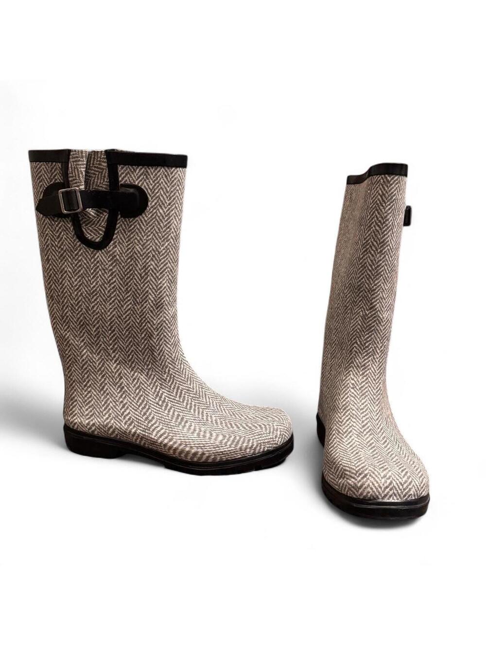 Herringbone Rain Boots